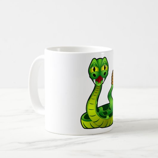 Happy rattlesnake koffiemok (Voorkant links)