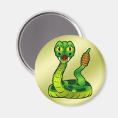 Happy rattlesnake magneet (Voorkant / Achterkant)