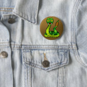 Happy rattlesnake ronde button 5,7 cm (In situ)