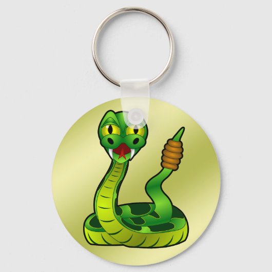 Happy rattlesnake sleutelhanger (Voorkant)