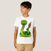 Happy rattlesnake t-shirt (Voorkant volledig)