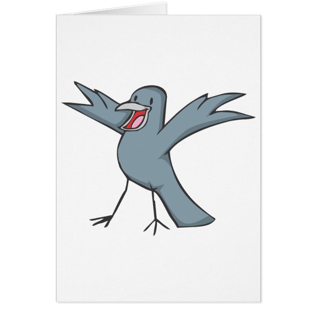Happy Raven Bird Cartoon (Voorkant)
