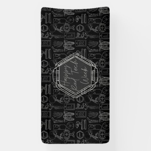 Happy Read Tech Week-banner Spandoek (Verticaal)