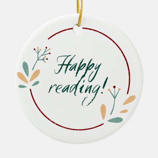 Happy Reading Ornament (Voorkant)