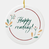 Happy Reading Ornament (Achterkant)