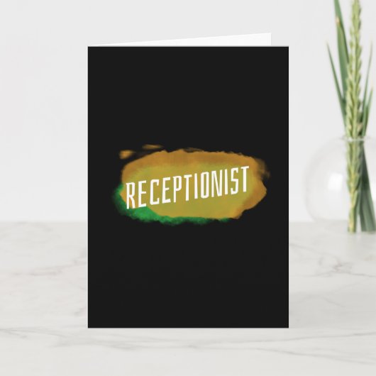 Happy Receptionist Day Administratieve professiona Kaart (Voorkant)