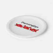 Happy Red Crabs Beach Papieren Bordje (Gekanteld)