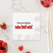 Happy Red Crabs Servetten (Insitu)