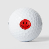 Happy Red Golf Ball Golfballen (Voorkant)