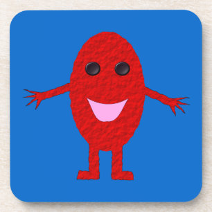 Happy Red Grape Cork Onderzetter