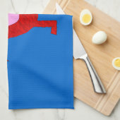 Happy Red Grape Kitchen Towel Theedoek (Quarter Fold)