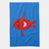 Happy Red Grape Kitchen Towel Theedoek (Verticaal)