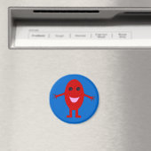 Happy Red Grape Magnet (Insitu (Vaatwasser))
