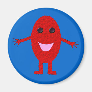 Happy Red Grape Magnet