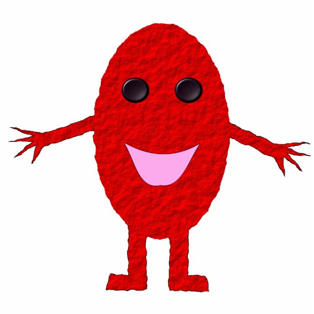 Happy Red Grape Photo Sculpture Staand Fotobeeldje (Voorkant)