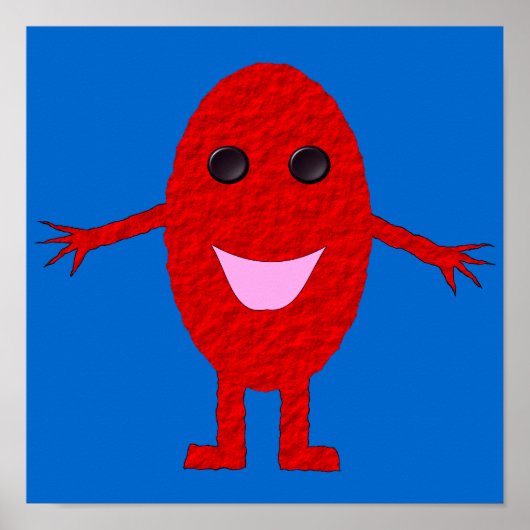 Happy Red Grape Poster (Voorkant)
