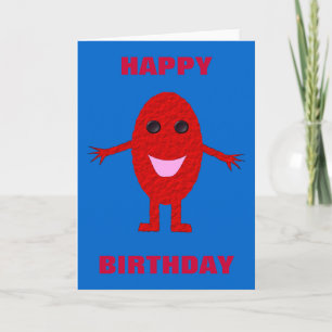 Happy Red Grape Wenskaart Kaart