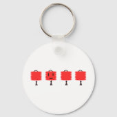 Happy Red Lantern Sleutelhanger (Voorkant)