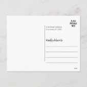 Happy Red - modern 8 fotocollage Feestdagenkaart (Achterkant)