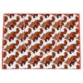 Happy Red panda Gift Bag Groot Cadeauzakje (Voorkant)