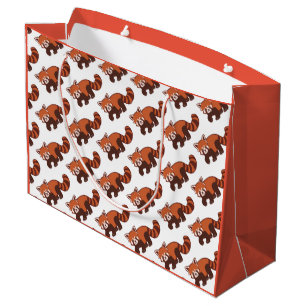 Happy Red panda Gift Bag Groot Cadeauzakje