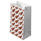 Happy Red panda Small Gift Bag Klein Cadeauzakje (Achterkant Gekanteld)