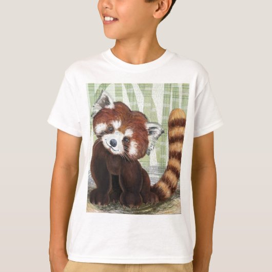 Happy Red Panda T-shirt (Voorkant)
