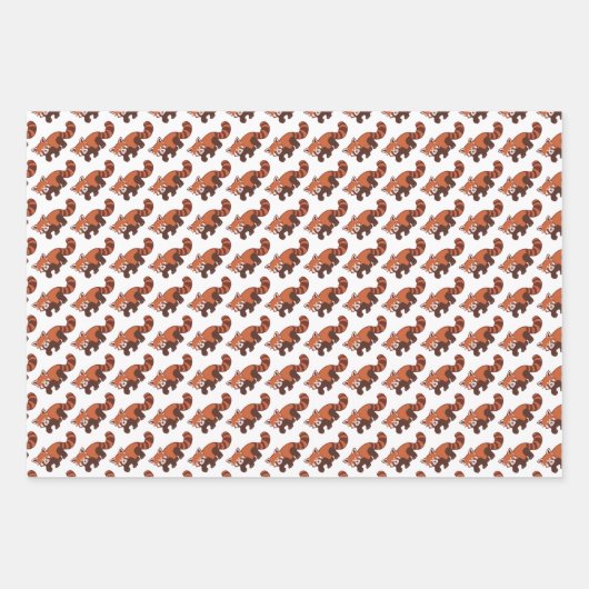 Happy Red Panda wrapping Paper 3 vellen (Voorkant)