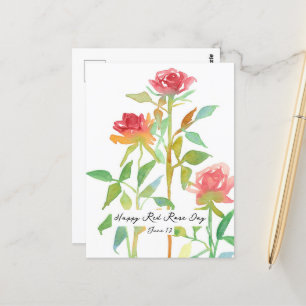 Happy Red Rose Day Juni 10 Nationale feestdag Briefkaart