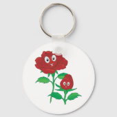 Happy Red Roses Sleutelhanger (Achterkant)