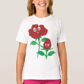 Happy Red Roses T-shirt (Voorkant)