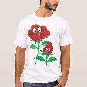 Happy Red Roses T-shirt (Voorkant)