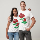 Happy Red Roses T-shirt (Unisex)