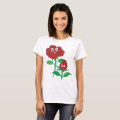 Happy Red Roses T-shirt (Voorkant volledig)
