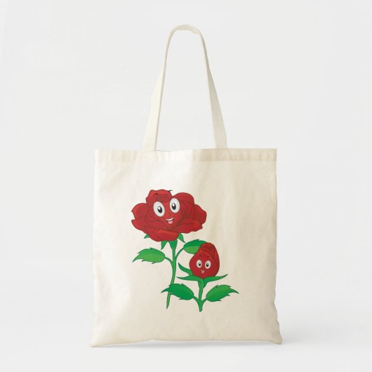Happy Red Roses Tote Bag (Voorkant)