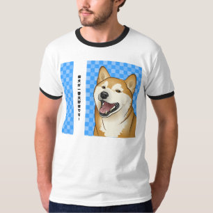 Happy Red Shiba Inu Japanse hond T-shirt