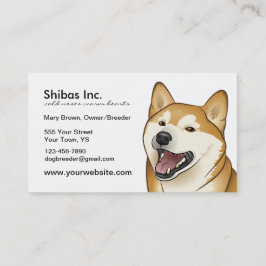 Happy Red Shiba Inu  Visitekaartje