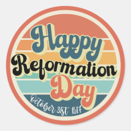 Happy Reformation Day Ronde Sticker