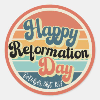 Happy Reformation Day Ronde Sticker