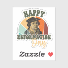 Happy Reformation Day Vintage Martin Luther Sticker