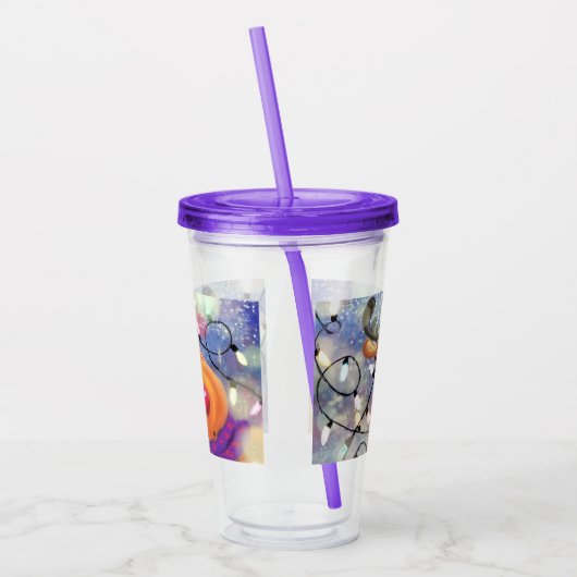 Happy Reindeer - Kerstmis Acryl Drinkbeker (Links)