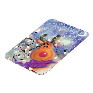 Happy Reindeer - Kerstmis Magneet