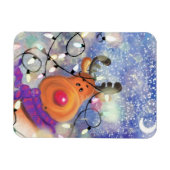 Happy Reindeer - Kerstmis Magneet (Horizontaal)