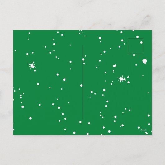 Happy Reindeer Merry Feestdagen Briefkaarten (Achterkant)