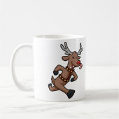 Happy Reindeer start cartoon | Achterkleur kiezen Koffiemok (Links)