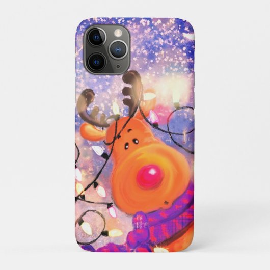 Happy Reindeer - Vrolijk kerstfeest  Case-Mate iPhone Case (Achterkant)