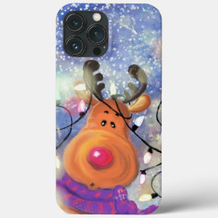 Happy Reindeer - Vrolijk kerstfeest - Fun Case-Mate iPhone Case