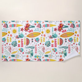 Happy Relax Summer Elements Strandlaken