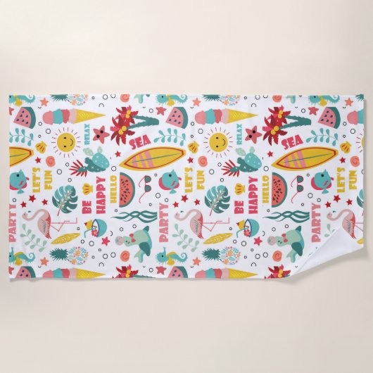 Happy Relax Summer Elements Strandlaken (Voorkant)