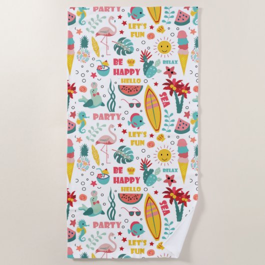 Happy Relax Summer Elements Strandlaken (Voorkant)